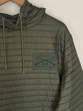 Grunt Style Tac Woobie Hoodie Pullover L Quilted Military Pullover Green Stash
